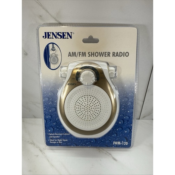VINTAGE✨JENSEN✨AM/FM Waterproof Shower Radio✨RARE! - Picture 1 of 2